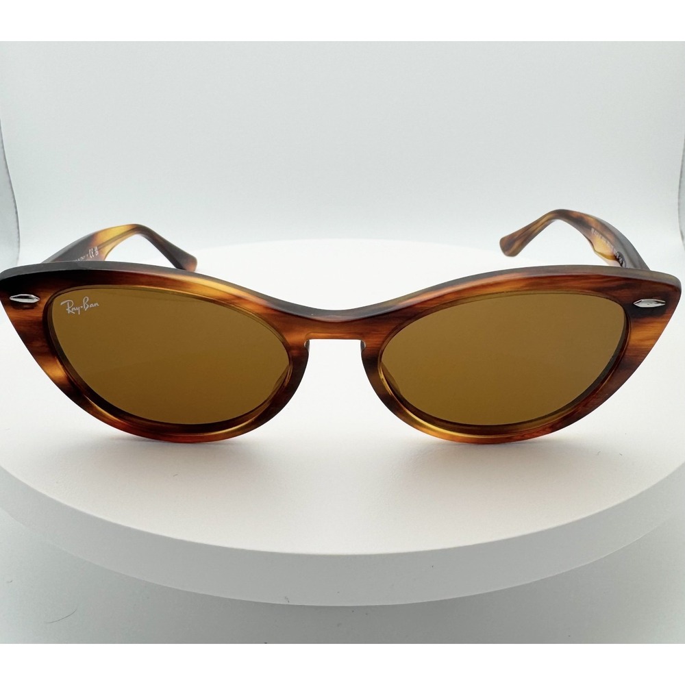 Ray-Ban RB4314-N Nina Women's Cat Eye Tortoise Brown Tinted 54-18 140 UV